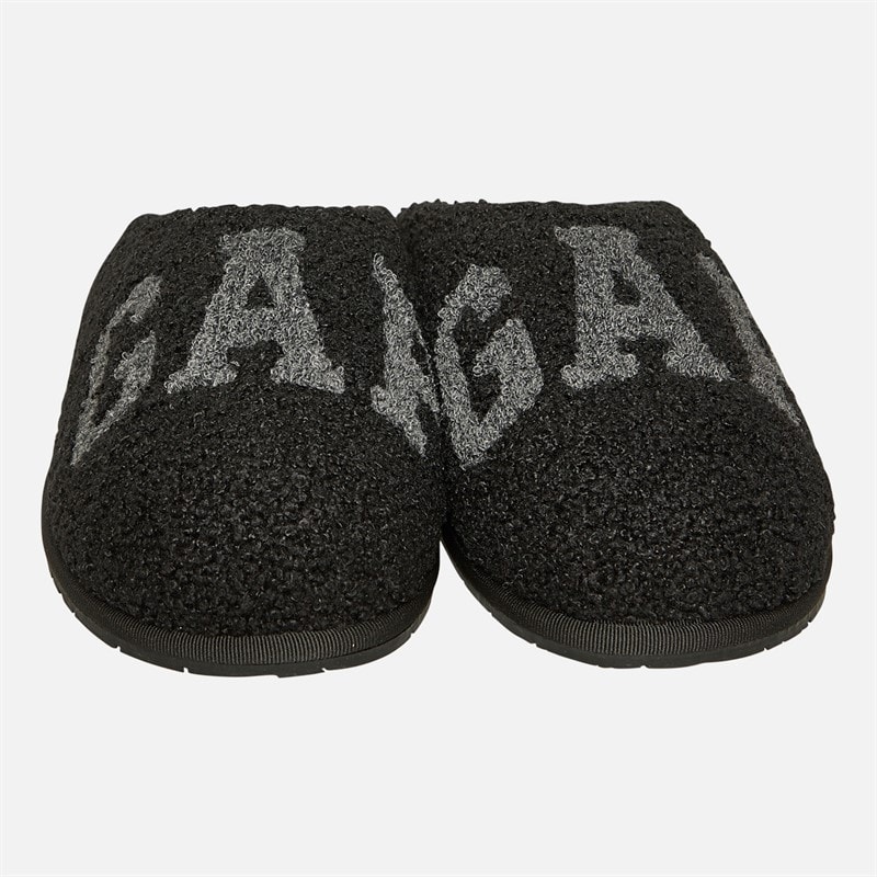 GAP Mens Plano III Borg Slippers Black - Image 4