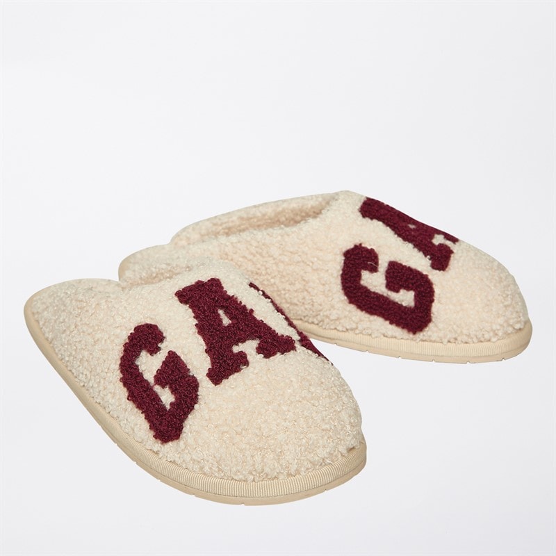 GAP Womens Plano II Borg Slippers Sand Khaki - Image 1