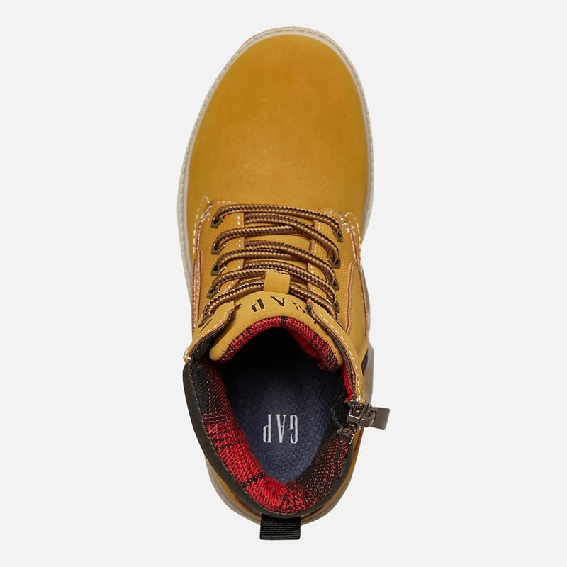 GAP Boys Dayton II Mid Lace Boots Yellow Royal - Image 4