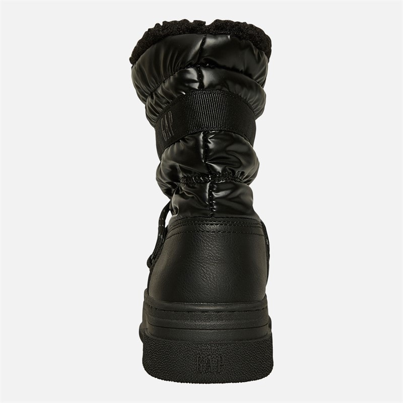 GAP Womens Paradise High Nylon Snow Boots Black - Image 3