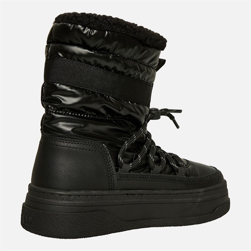 GAP Womens Paradise High Nylon Snow Boots Black - Image 5