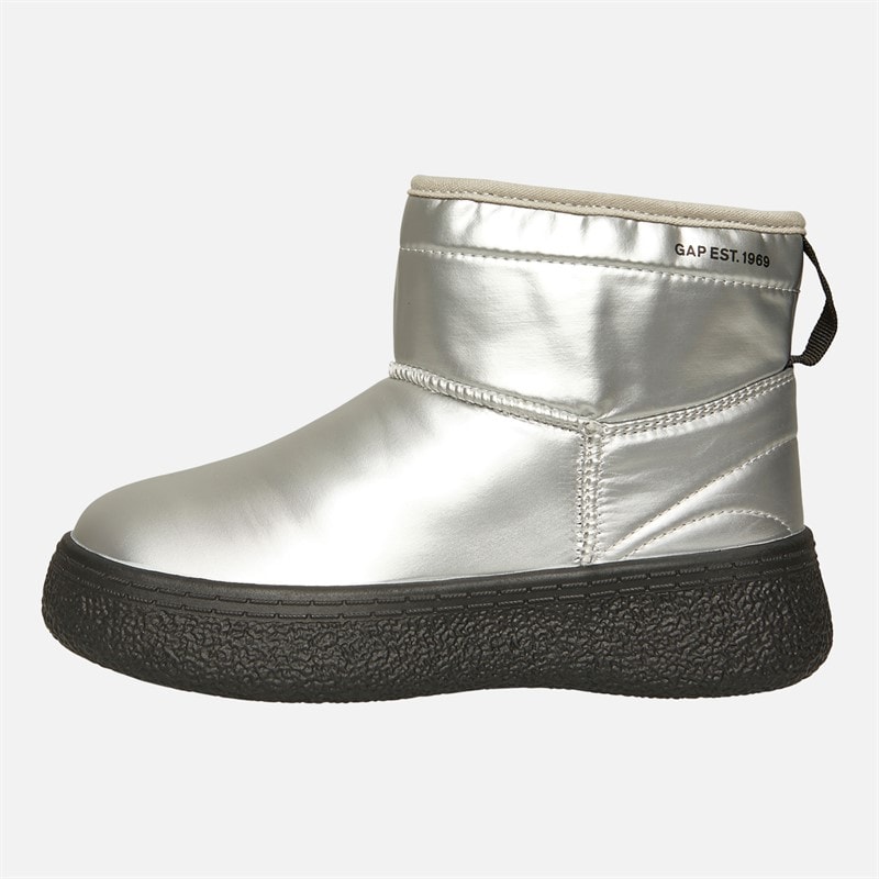 GAP Girls Alaska Mid Snow Boots Silver