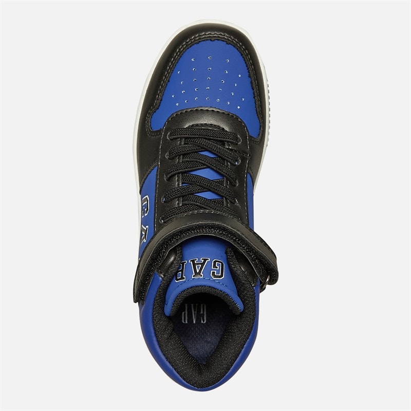 GAP Boys Boston Mid Trainers Black/Blue - Image 4