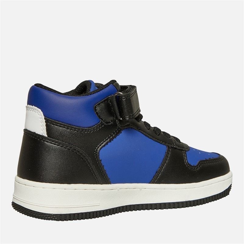 GAP Boys Boston Mid Trainers Black/Blue - Image 5