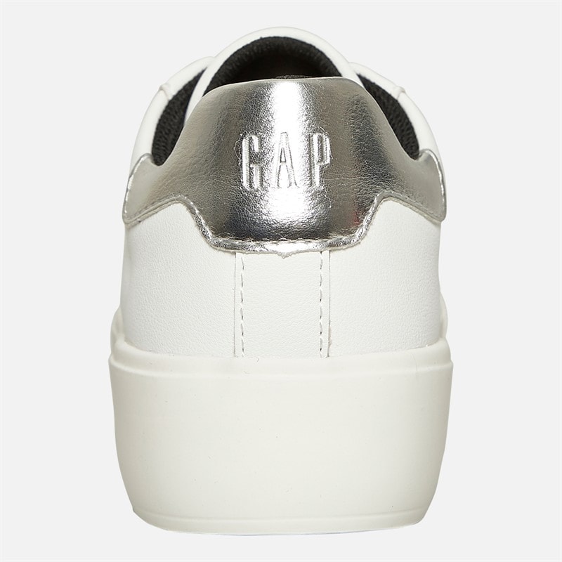 GAP Womens Cary Cupsole Trainers White - Image 3