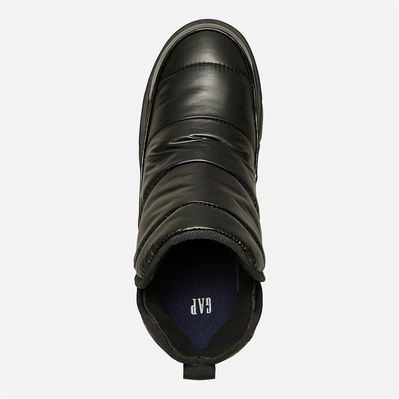 GAP Womens Richmond Mid Metallic Snow Boots Black - Image 4