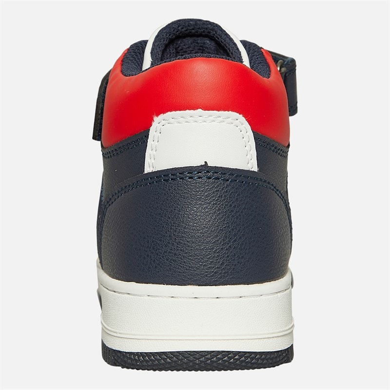 GAP Boys Boston Mid Trainers Navy/Red - Image 3