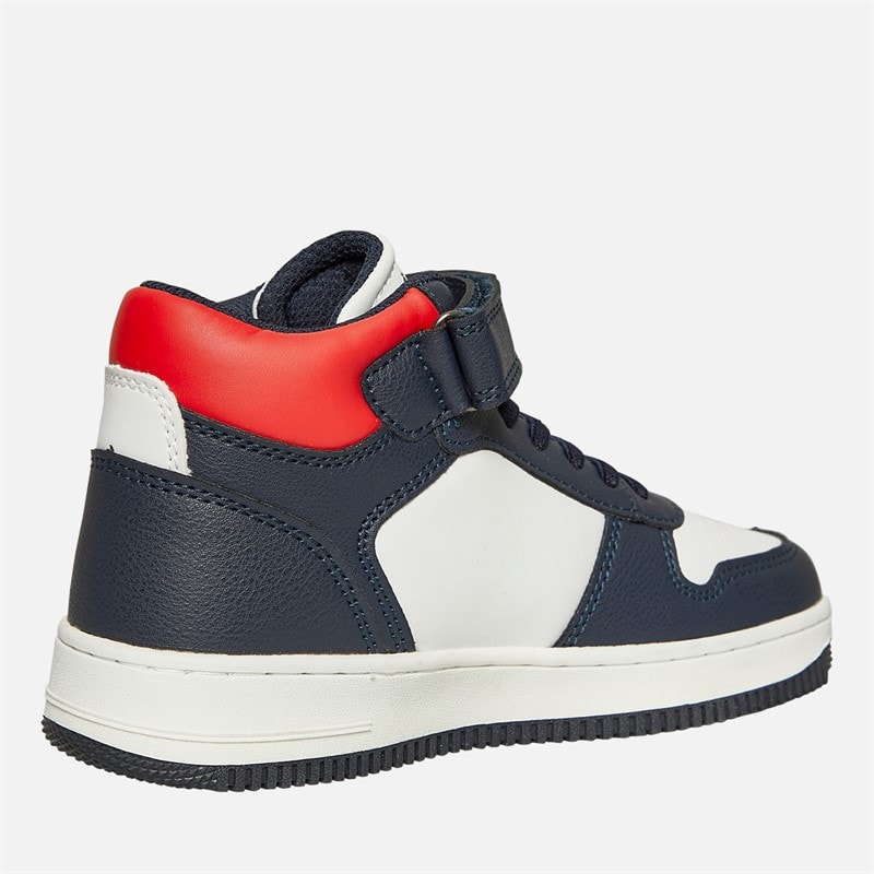 GAP Boys Boston Mid Trainers Navy/Red - Image 5