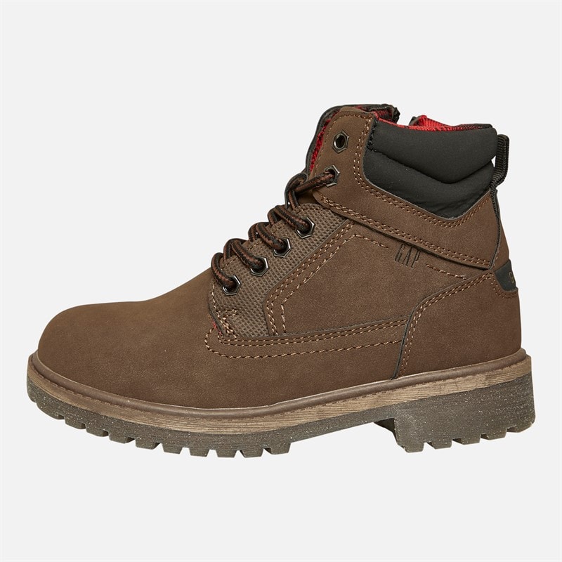 GAP Boys Dayton II Mid Lace Boots Sepia
