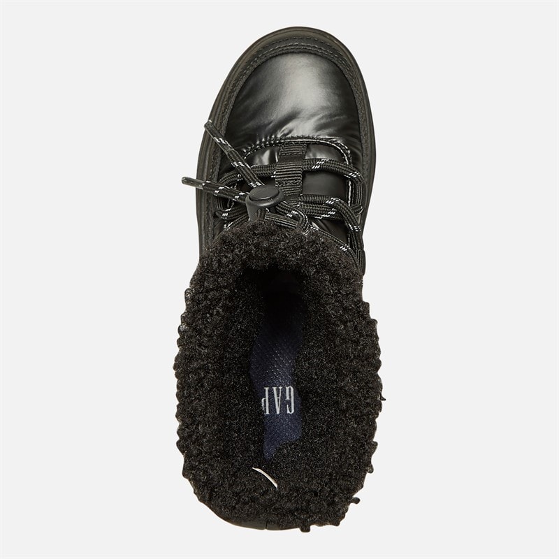 GAP Girls Paradise High Lace Snow Boots Black - Image 4