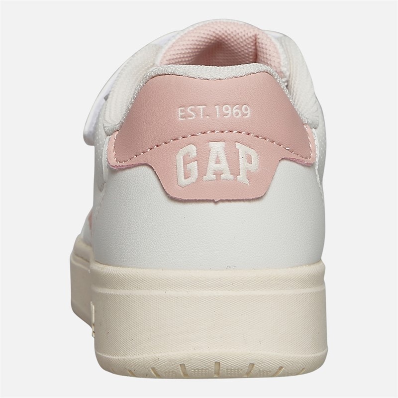 GAP Girls Detroit Trainers Off-White/Light Pink Off-White Light Pink - Image 3