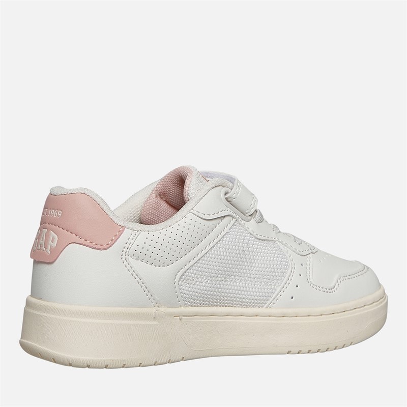 GAP Girls Detroit Trainers Off-White/Light Pink Off-White Light Pink - Image 5