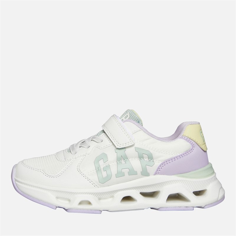 GAP Girls San Francisco Trainers Off White Liliac Citron Off-White Liliac Citron