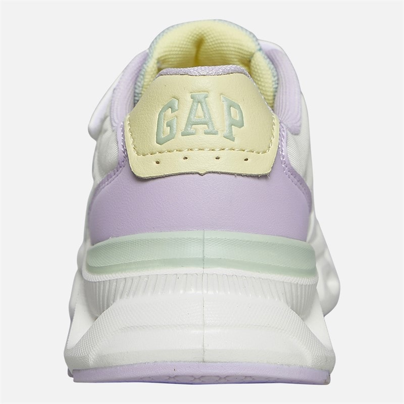 GAP Girls San Francisco Trainers Off White Liliac Citron Off-White Liliac Citron - Image 3