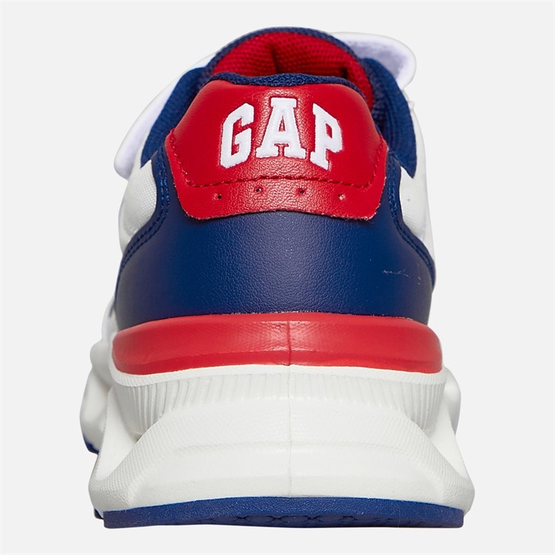 GAP Boys San Francisco Trainers White Navy Red - Image 3