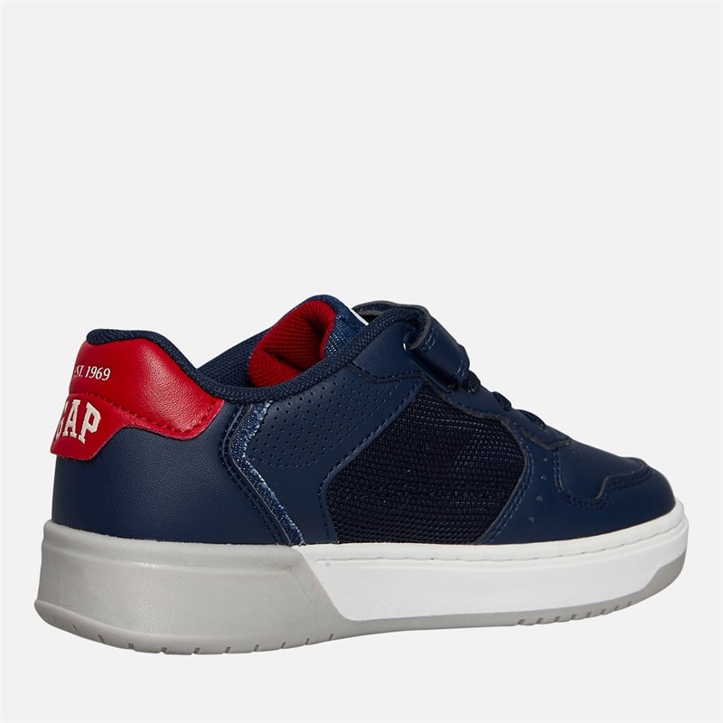 GAP Boys Detroit Trainers Navy/Red/Denim Navy Red Denim - Image 5