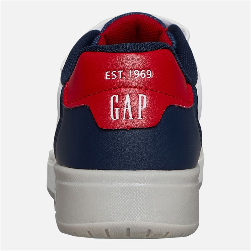 GAP Boys Chicago Trainers White/Navy/Red White Navy Red - Image 3