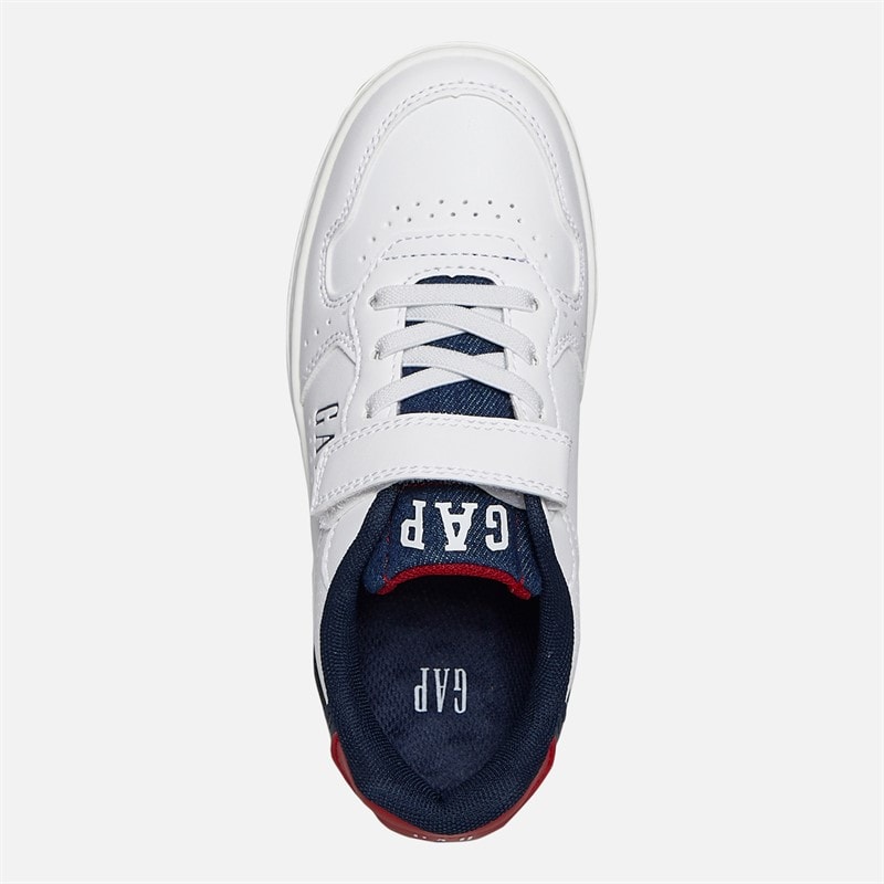 GAP Boys Chicago Trainers White/Navy/Red White Navy Red - Image 4