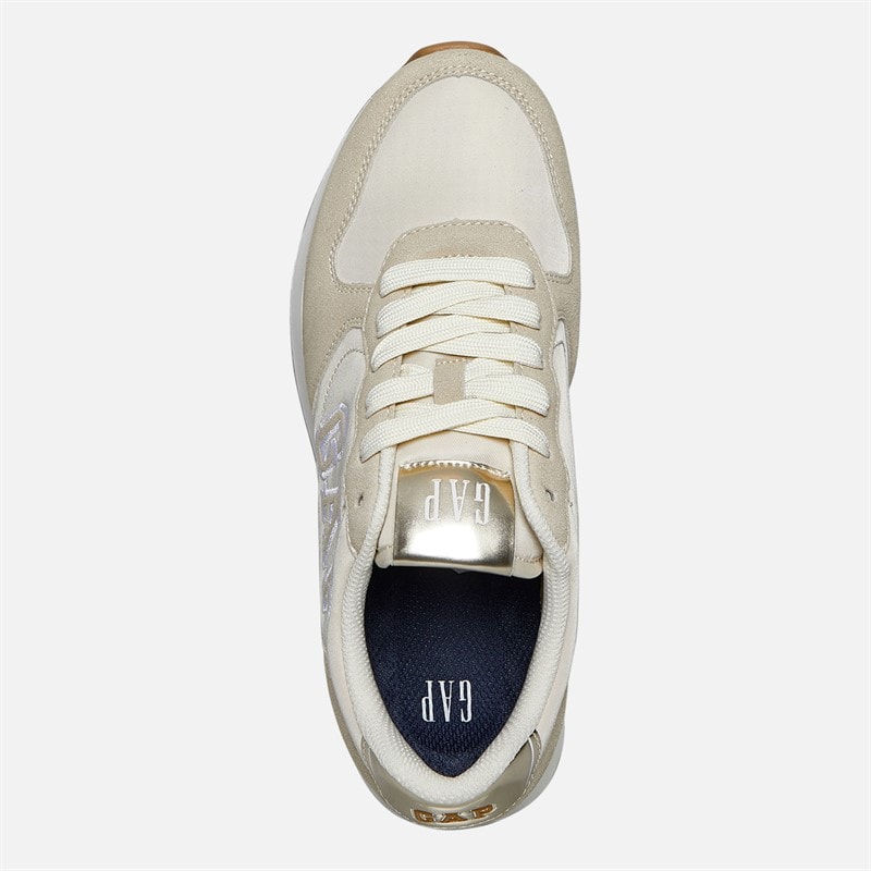GAP Womens Nashville Arch Logo Trainers Sand - Image 4