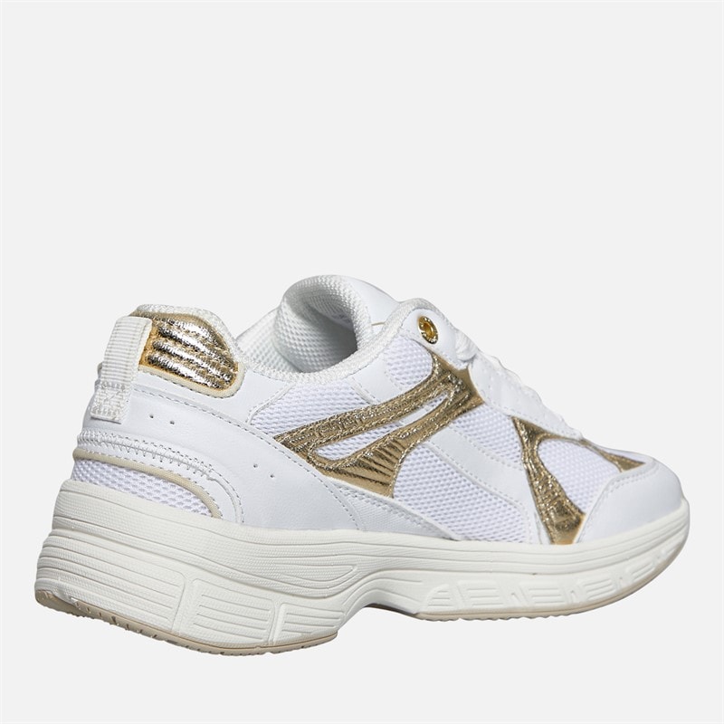 GAP Womens Sunset Trainers White Gold - Image 5