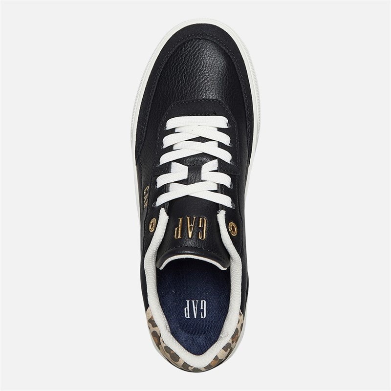 GAP Womens Waco Trainers Black Leopard - Image 4