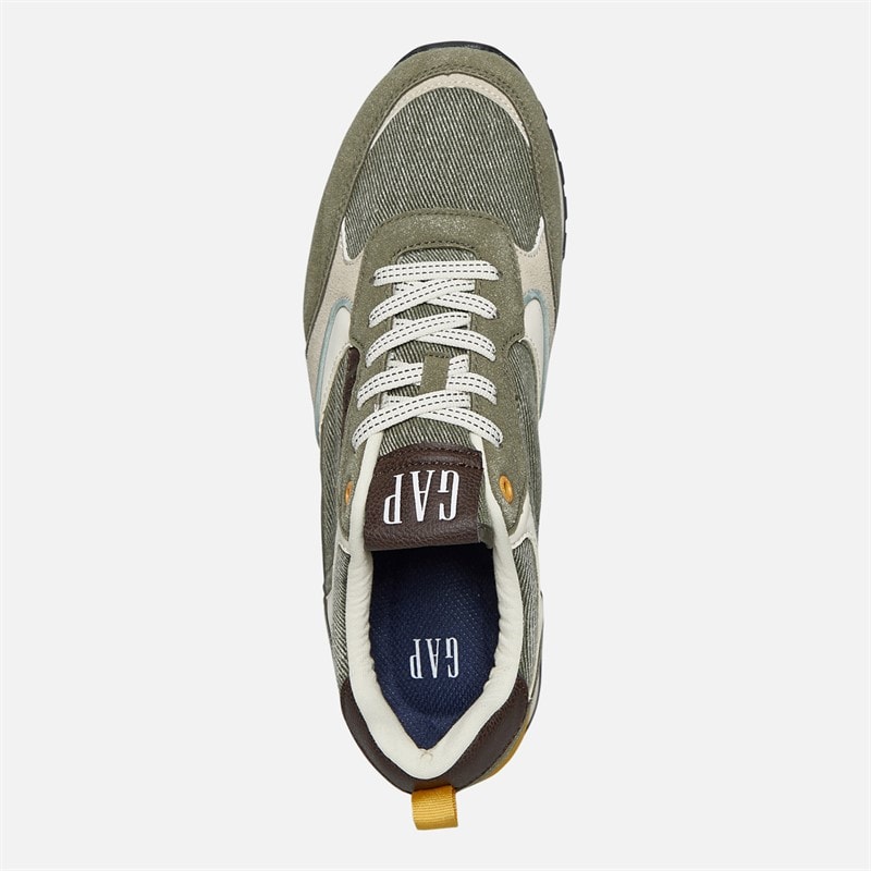 GAP Mens Run Spirit City Trainers Olive - Image 4