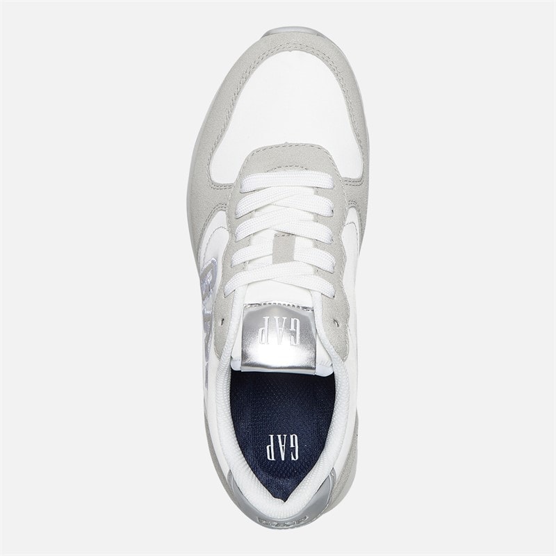 GAP Womens Nashville Arch Logo Trainers White - Image 4
