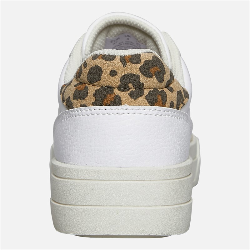 GAP Womens Waco Trainers White Leopard - Image 3