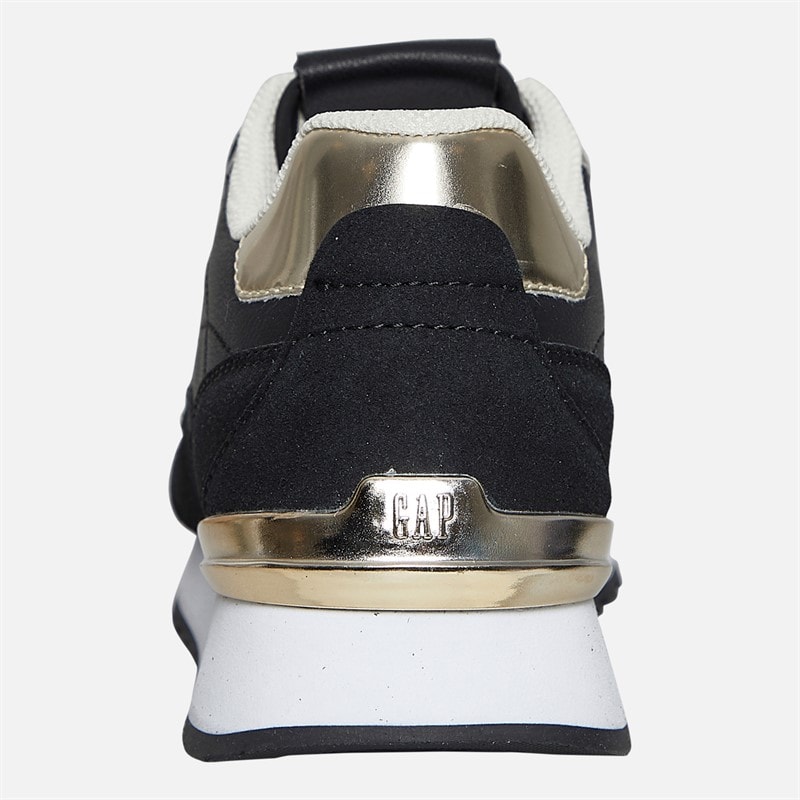GAP Womens Concord Trainers Black Gold - Image 3