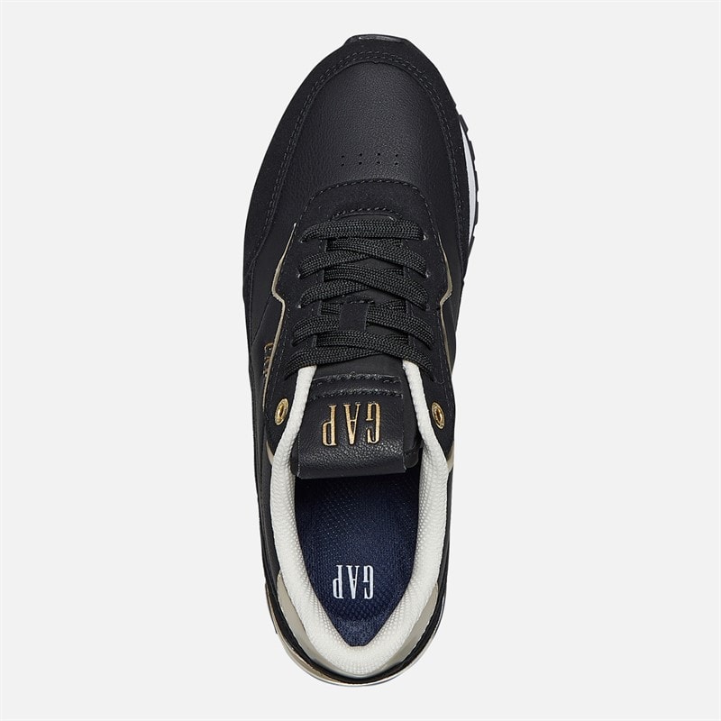 GAP Womens Concord Trainers Black Gold - Image 4