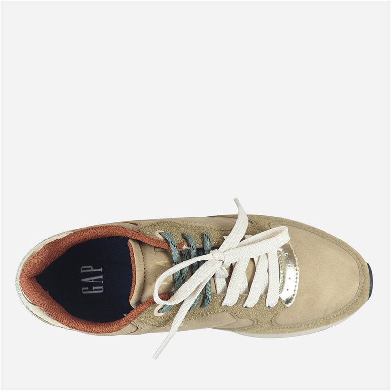 GAP Womens Run Gold Flat Trainers Rock - Image 4