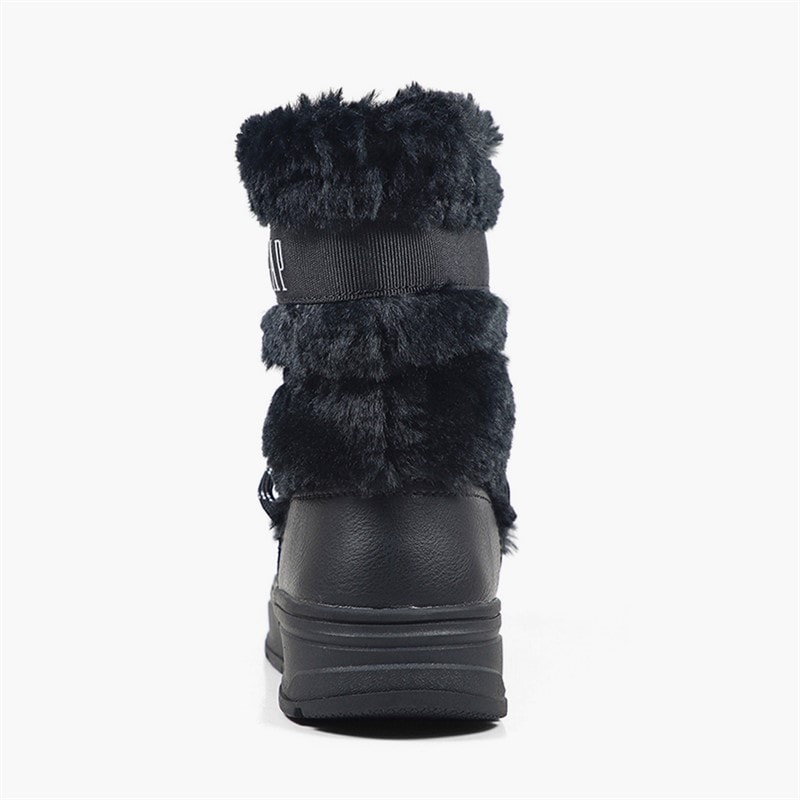 GAP Girls Paradise High Fur Snow Boots Black - Image 2