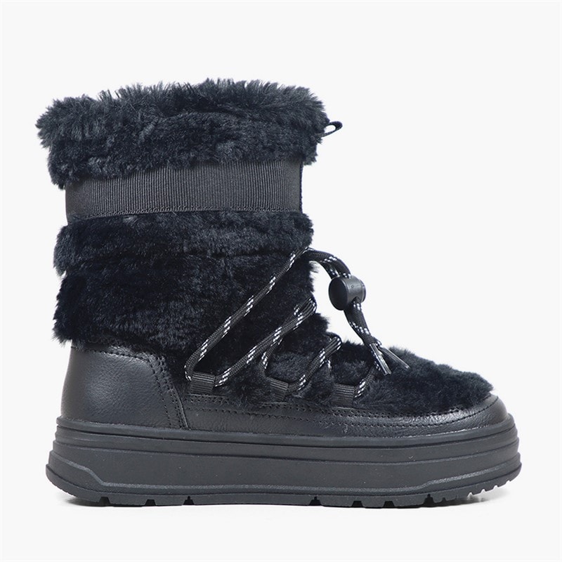GAP Girls Paradise High Fur Snow Boots Black - Image 3