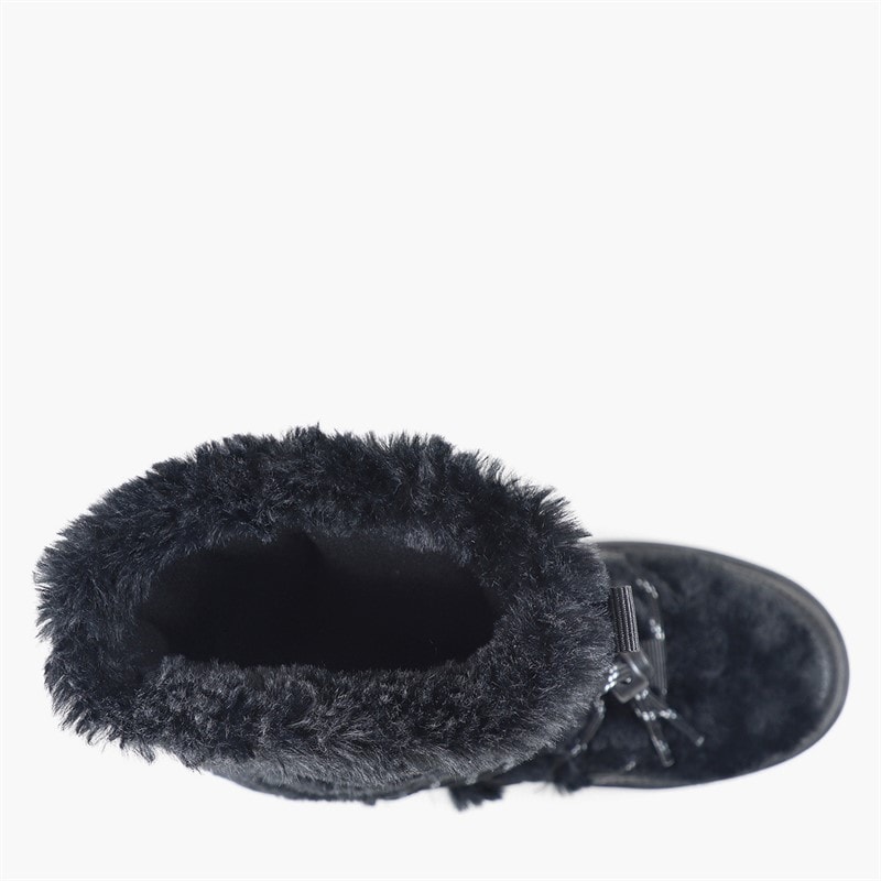 GAP Girls Paradise High Fur Snow Boots Black - Image 4