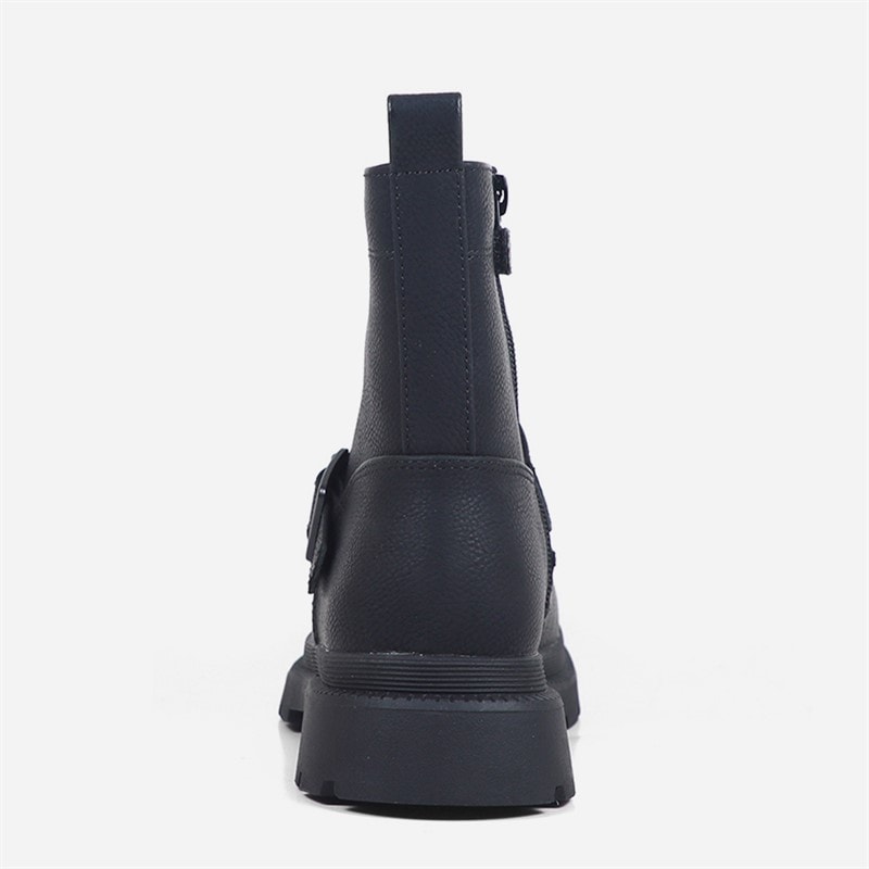 GAP Girls Danbury Buckle Boots Black Nubuck - Image 3