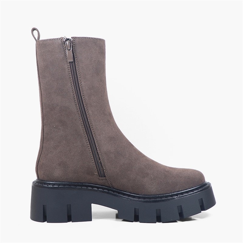GAP Womens Sophia High Chelsea Boots Praline - Image 3