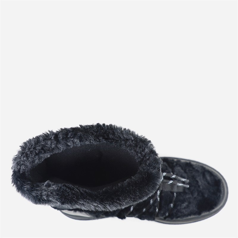 GAP Womens Paradise High Fur Snow Boots Black - Image 4