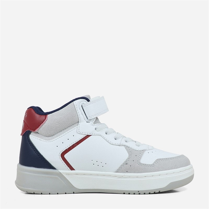 GAP Boys Chicago Mid Trainers White/Navy/Red White Navy Red - Image 5