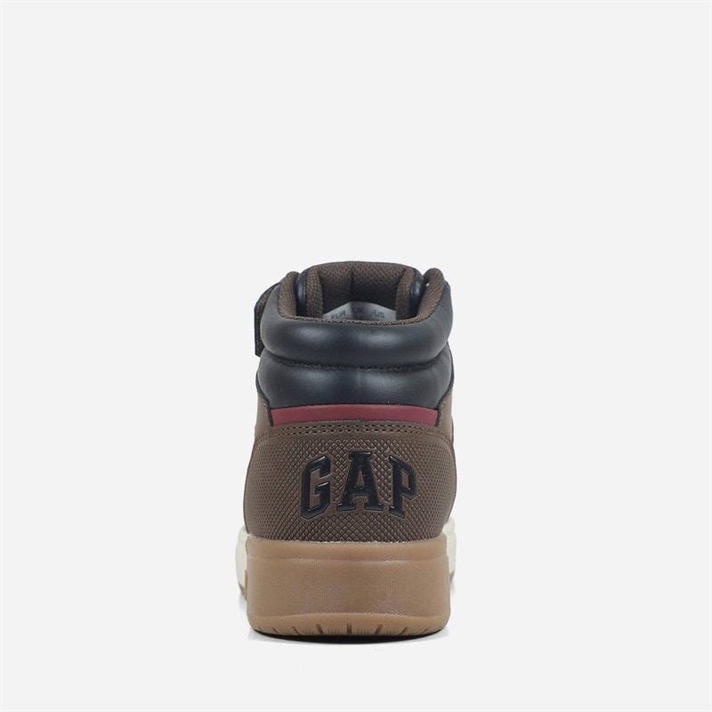 GAP Boys Travis Mid Trainers Brown/Black Brown Black - Image 3