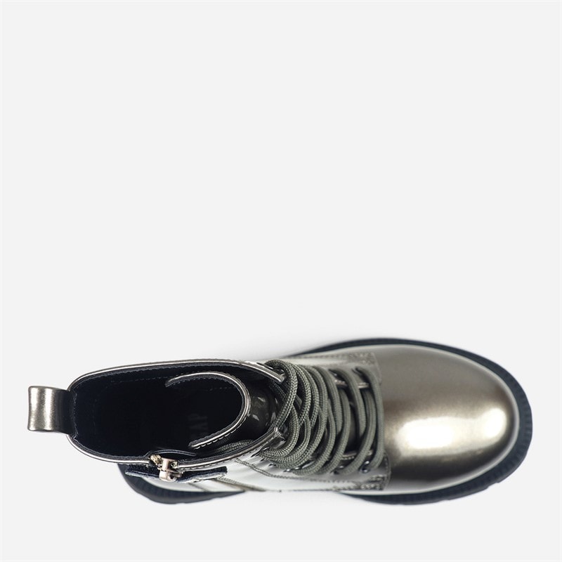 GAP Girls Selma Lace Up Boots Anthracite - Image 4