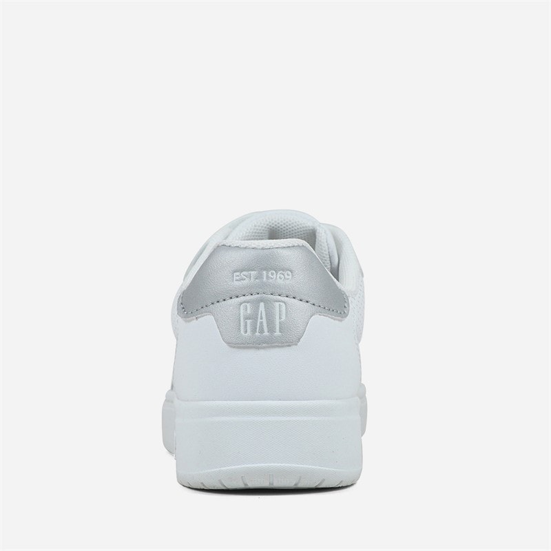 GAP Girls Chicago Trainers White/Silver White Silver - Image 3