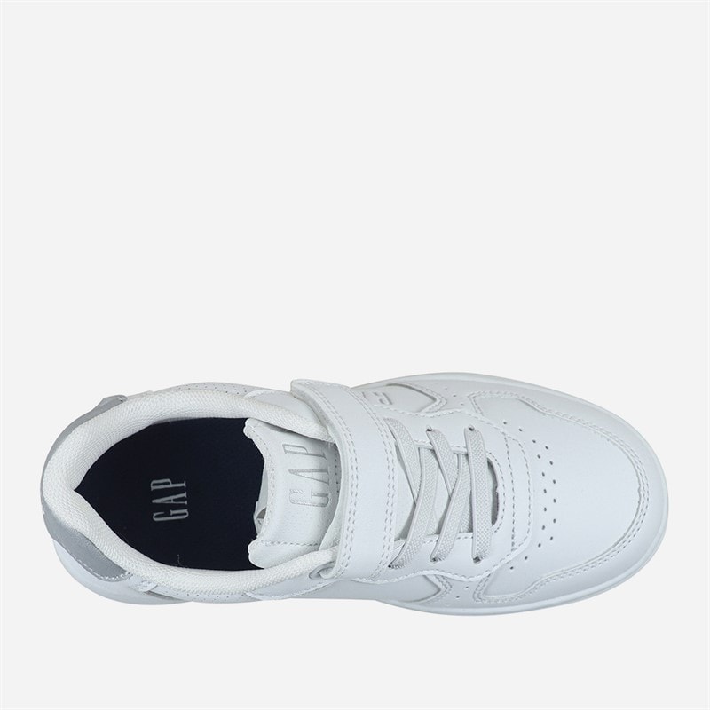 GAP Girls Chicago Trainers White/Silver White Silver - Image 4