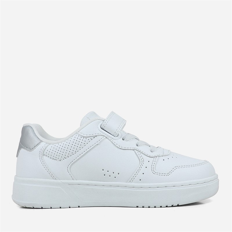 GAP Girls Chicago Trainers White/Silver White Silver - Image 5
