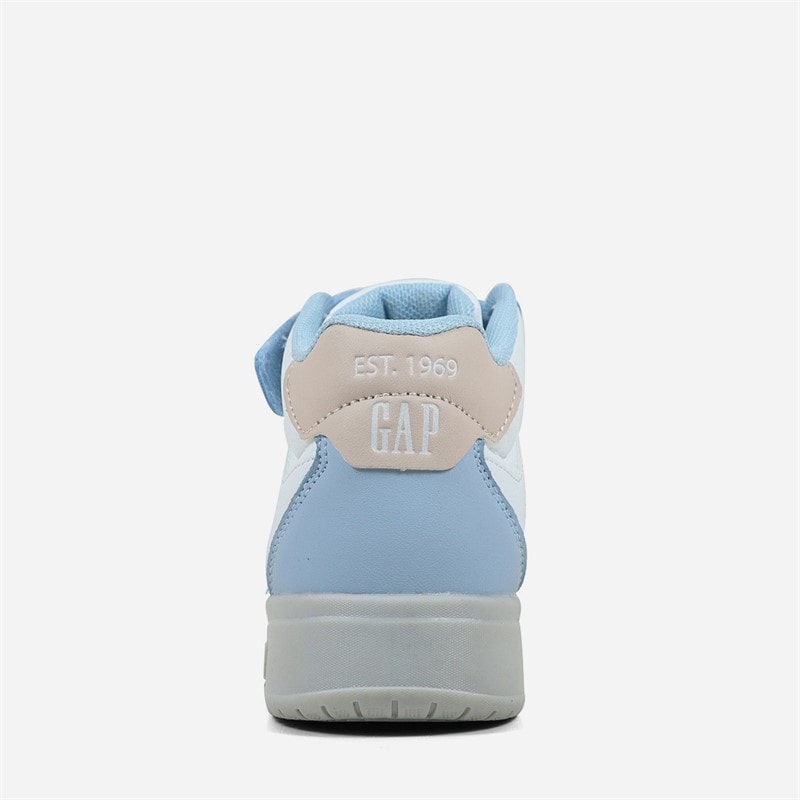 GAP Girls Chicago Mid Trainers Blue/White/Pink Blue White Pink - Image 3