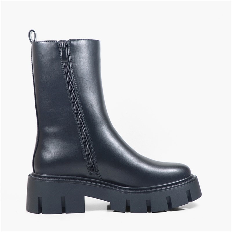 GAP Womens Sophia High Chelsea Boots Black - Image 3