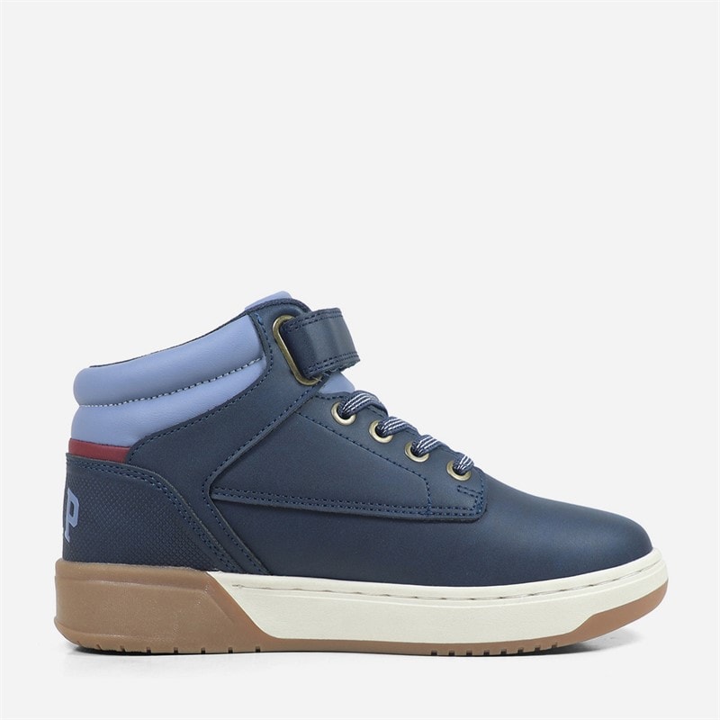 GAP Boys Travis Mid Trainers Navy/Blue/Red Navy Blue Red - Image 5