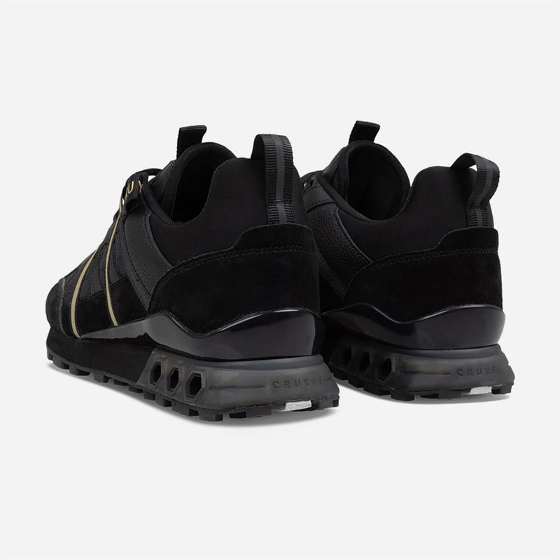 Cruyff Mens Fearia Futura Trainers Black/Gold - Image 3