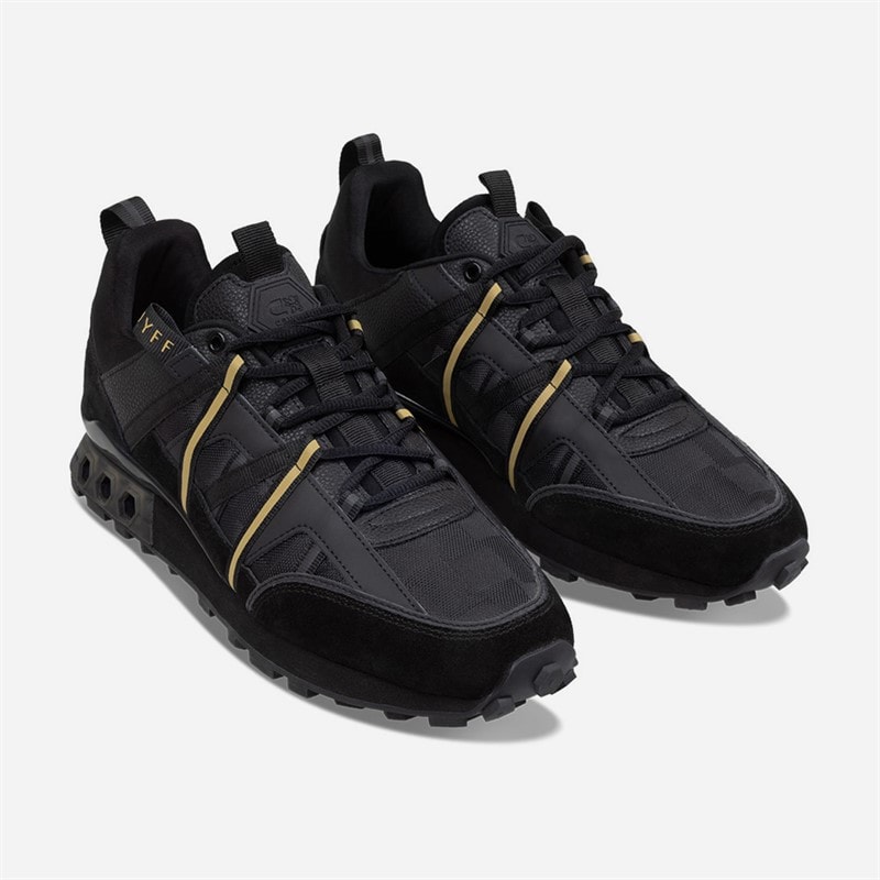 Cruyff Mens Fearia Futura Trainers Black/Gold - Image 4