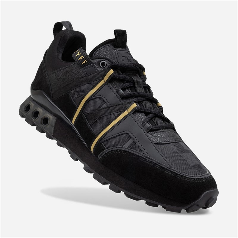 Cruyff Mens Fearia Futura Trainers Black/Gold - Image 5