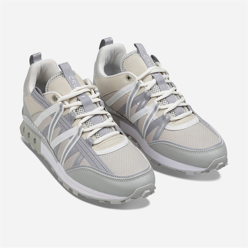 Cruyff Mens Fearia Hex-Tech Trainers Cream - Image 4